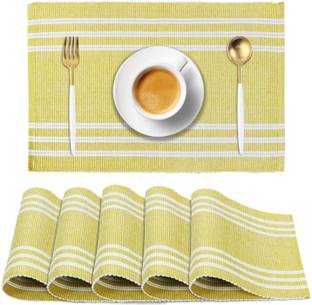 HOKiPO Rectangular Pack of 6 Table Placemat