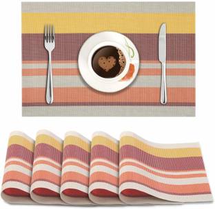 HOKiPO Rectangular Pack of 6 Table Placemat