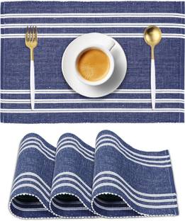 HOKiPO Rectangular Pack of 4 Table Placemat