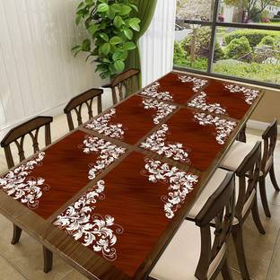 LooMantha Rectangular Pack of 6 Table Placemat