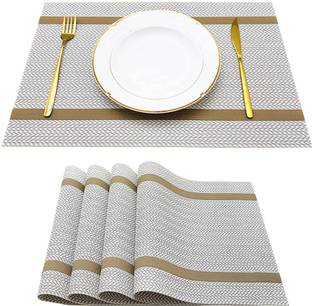 YELONA Rectangular Pack of 4 Table Placemat
