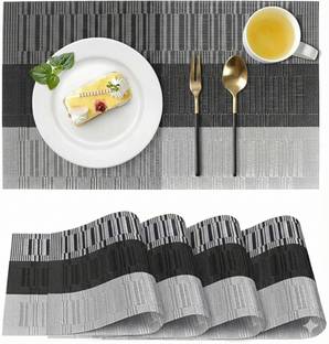 Glosstiy Glam Rectangular Pack of 4 Table Placemat