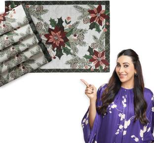 HOKiPO Rectangular Pack of 4 Table Placemat