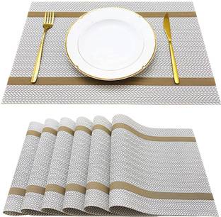 YELONA Rectangular Pack of 6 Table Placemat