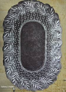 डेल्ही PVC कॉर्प ओवल 6 का पैक टेबल प्लेसमेट