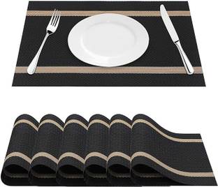 CASA FURNISHING Rectangular Pack of 6 Table Placemat