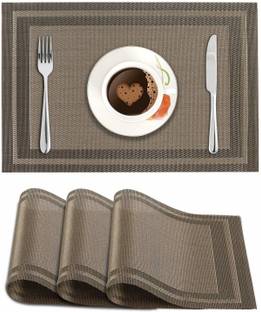 HOKiPO Rectangular Pack of 4 Table Placemat