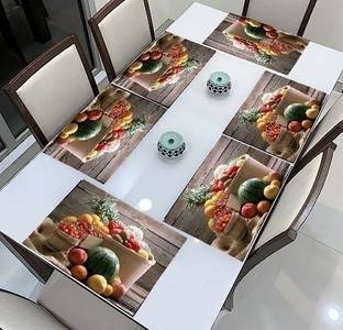 REVEXO Rectangular Pack of 6 Table Placemat