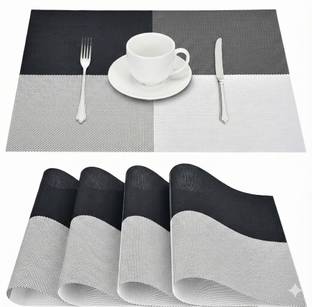 Glosstiy Glam Rectangular Pack of 4 Table Placemat