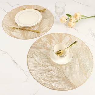 Dakshya Industries Round Pack of 2 Table Placemat