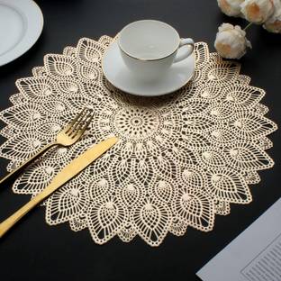 Dakshya Industries Round Pack of 2 Table Placemat