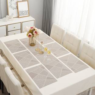 HOKiPO Rectangular Pack of 7 Table Placemat
