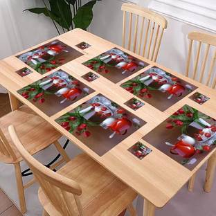 REVEXO Rectangular Pack of 6 Table Placemat