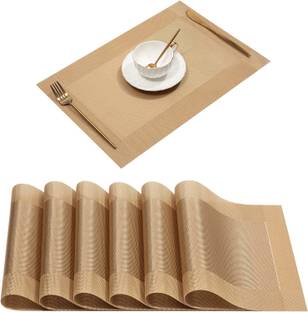 YELONA Rectangular Pack of 6 Table Placemat