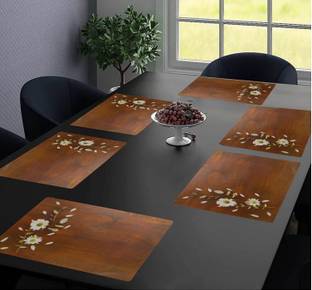 REVEXO Rectangular Pack of 6 Table Placemat