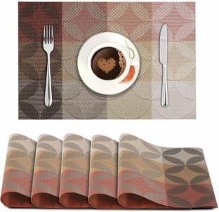 HOKiPO Rectangular Pack of 6 Table Placemat