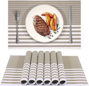 CASA FURNISHING Rectangular Pack of 6 Table Placemat