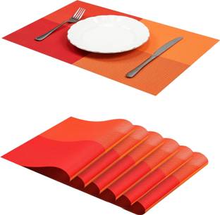 YELONA Rectangular Pack of 6 Table Placemat