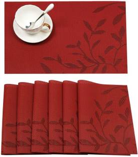 YELONA Rectangular Pack of 6 Table Placemat