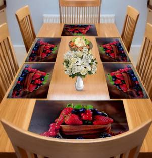 Kanushi Industries Rectangular Pack of 6 Table Placemat