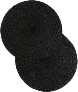 SIYA TEXTILES Round Pack of 2 Table Placemat