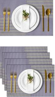 YELONA Rectangular Pack of 4 Table Placemat