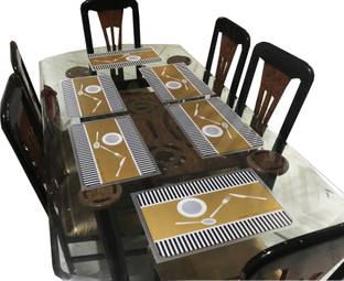 LaVichitra Rectangular Pack of 6 Table Placemat