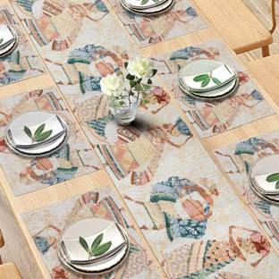 HOKiPO Rectangular Pack of 7 Table Placemat
