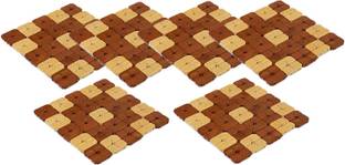 KUBER INDUSTRIES Square Pack of 6 Table Placemat