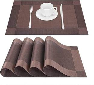 TASKRA Rectangular Pack of 4 Table Placemat