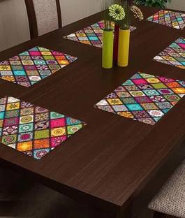 BHOLA PARVATI Rectangular Pack of 6 Table Placemat