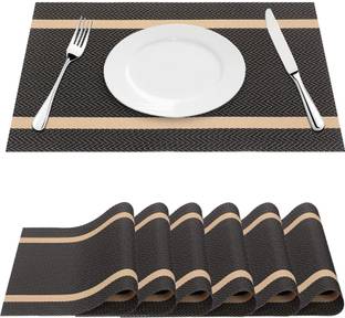 येलोना रेक्टेंगुलर 6 का पैक टेबल प्लेसमेट