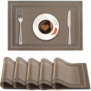 HOKiPO Rectangular Pack of 6 Table Placemat