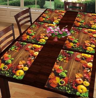 REVEXO Rectangular Pack of 6 Table Placemat