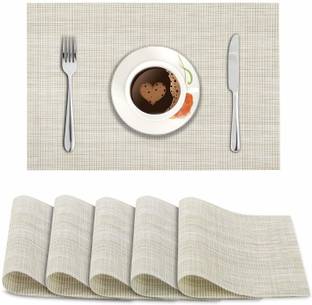 HOKiPO Rectangular Pack of 6 Table Placemat