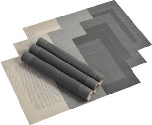 YELLOW WEAVES Rectangular Pack of 6 Table Placemat