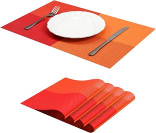 YELONA Rectangular Pack of 4 Table Placemat