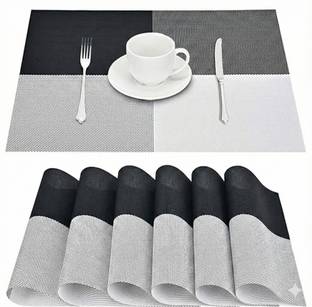 Glosstiy Glam Rectangular Pack of 6 Table Placemat