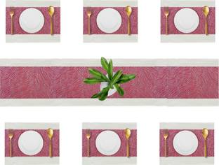 YELONA Rectangular Pack of 7 Table Placemat