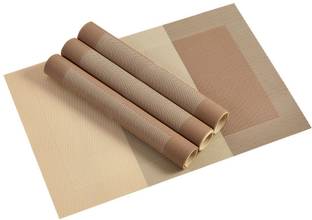 YELLOW WEAVES Rectangular Pack of 4 Table Placemat