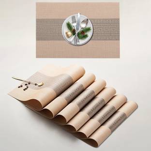 YELONA Rectangular Pack of 6 Table Placemat