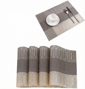 Glosstiy Glam Rectangular Pack of 4 Table Placemat