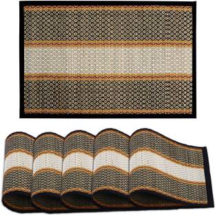 MAMAJI TECH SOLUTION Square Pack of 6 Table Placemat