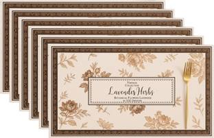 YELONA Rectangular Pack of 6 Table Placemat