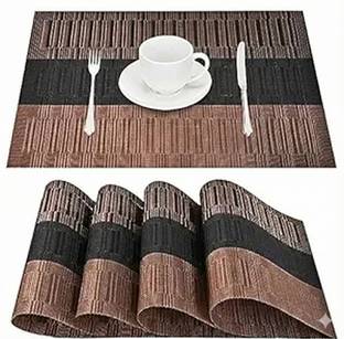 Glosstiy Glam Rectangular Pack of 4 Table Placemat