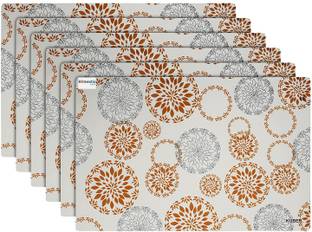 HOMESTIC Rectangular Pack of 6 Table Placemat