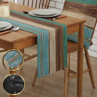 DARSHANAM WORLD Green 152 cm Table Runner