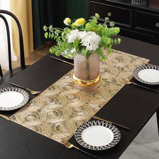 Dakshya Industries Gold 92 cm Table Runner