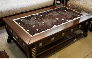 Groki Brown, Grey 84 cm Table Runner