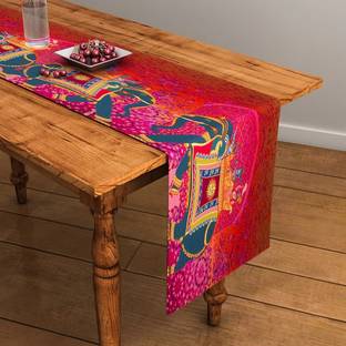 SEJ BY NISHA GUPTA Orange 120 cm Table Runner